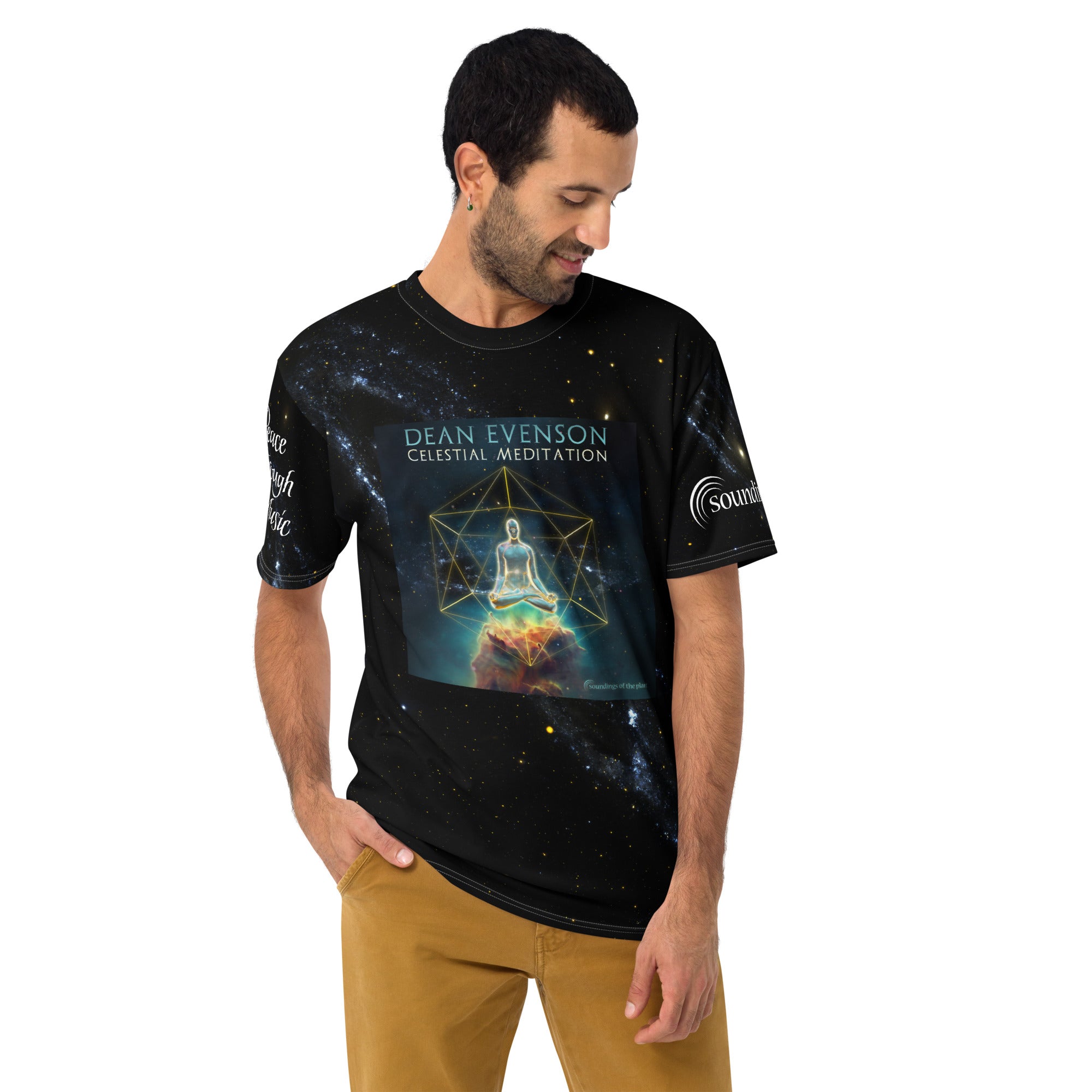 Men's t shirt - CELESTIAL MEDITATION – Soundings of the Planet