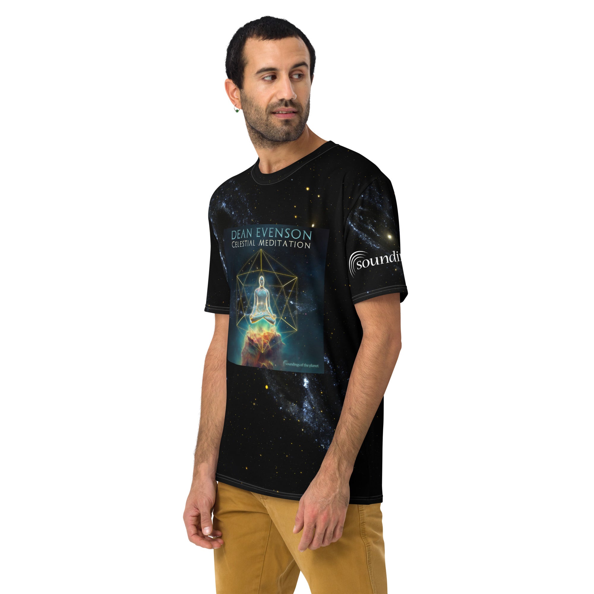 Men's t shirt - CELESTIAL MEDITATION – Soundings of the Planet